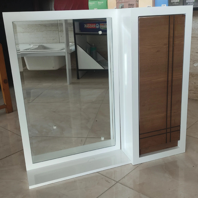 فولست کابینت و آینه باکس ارمیتاژ مدل آترا رنگ چام(ارسال به صورت پس کرایه)